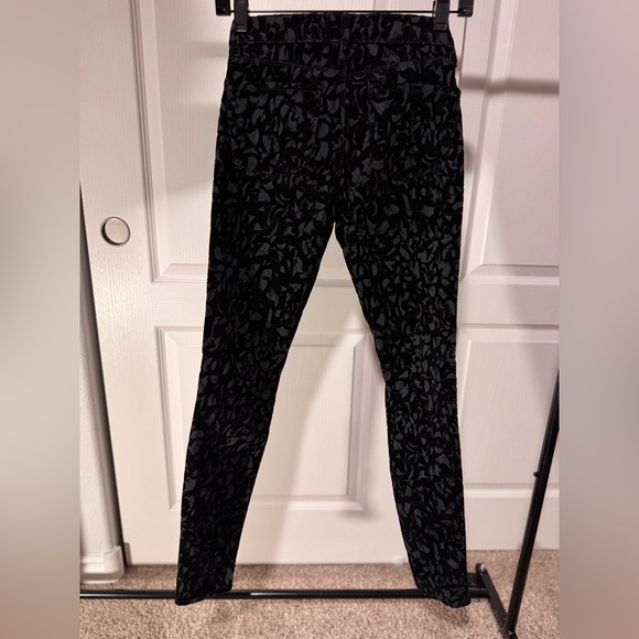 J brand black velvet Patterned Women's Pants Size 25 - Picture 7 of 8
